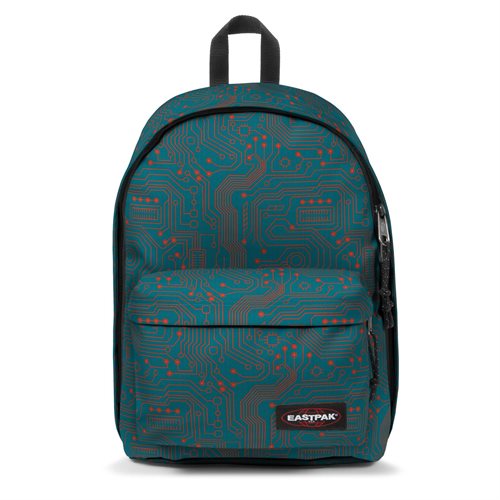 Eastpak Rygsæk, Out of Office, Circuit Cosmos / Turkis med orange mønster